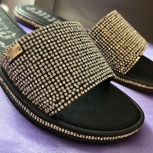 juicy couture sparkly sandals.